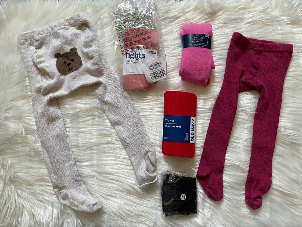 Baby and Toddler Girls Tights Bundle- Little Stocking Co,, Gap , Old Navy, etc